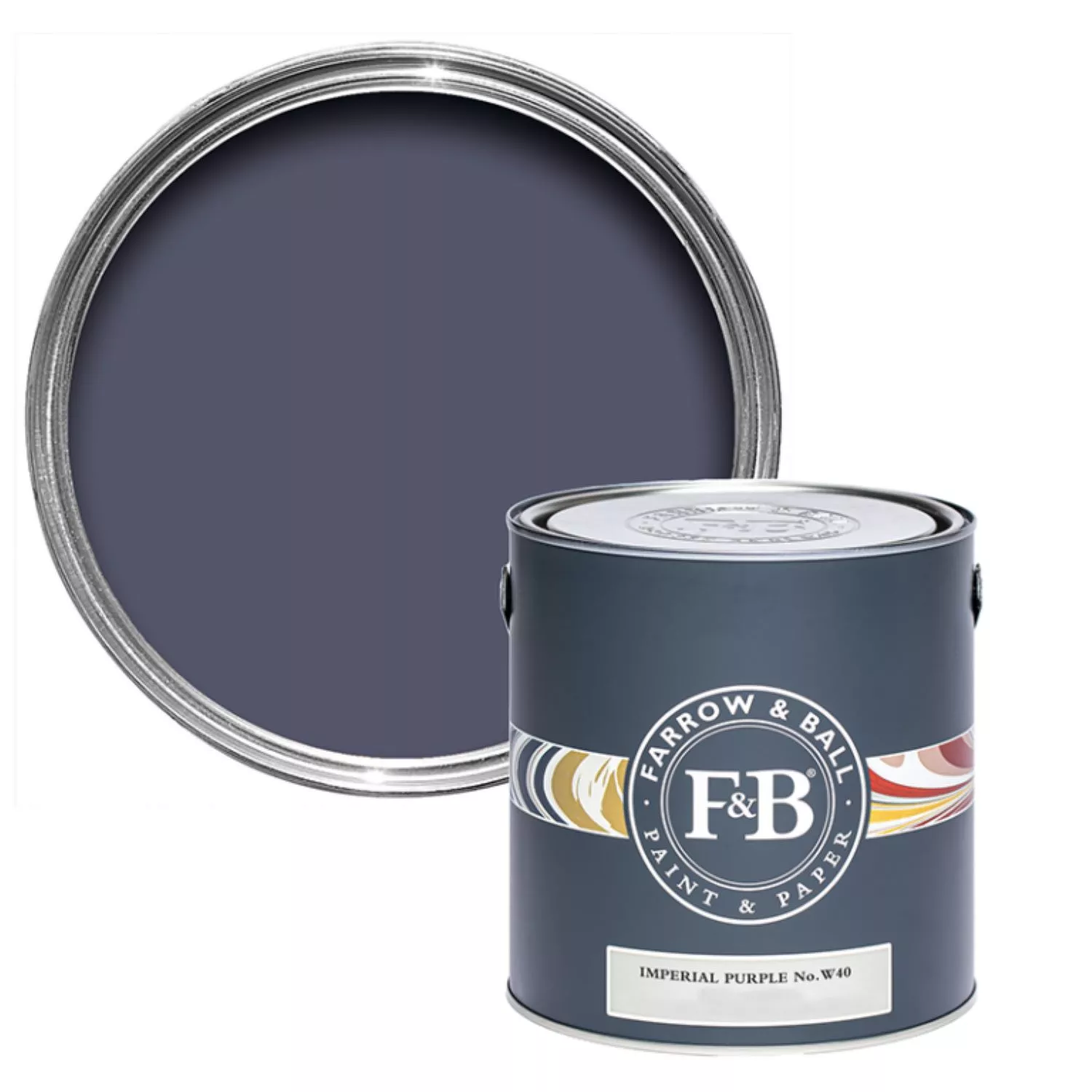 Farrow & Ball Estate Eggshell Imperial Purple No. W40 5L-image