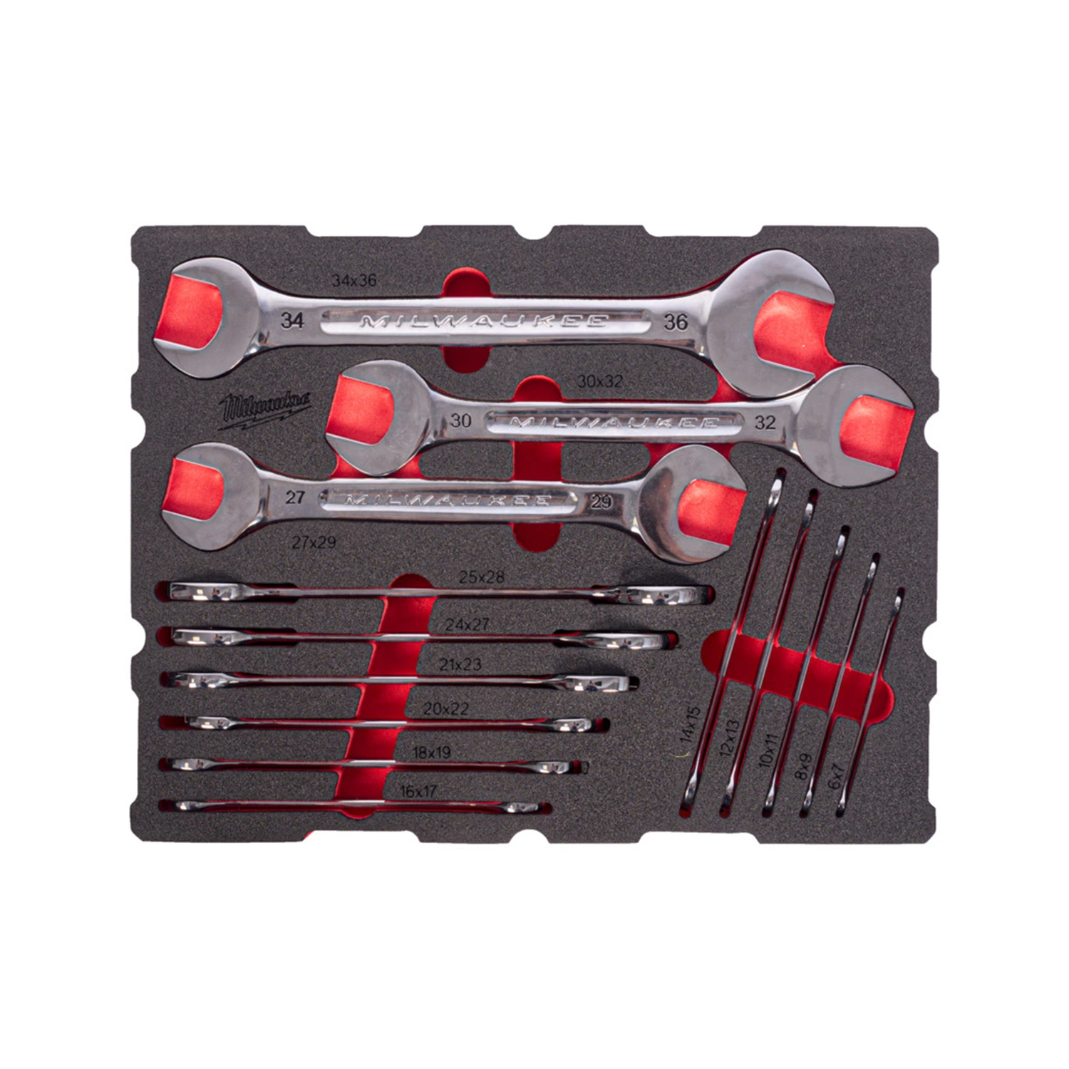 Milwaukee 4932501874 14-delige Steeksleutelset - in PACKOUT foam Inlay - 6-32mm-image