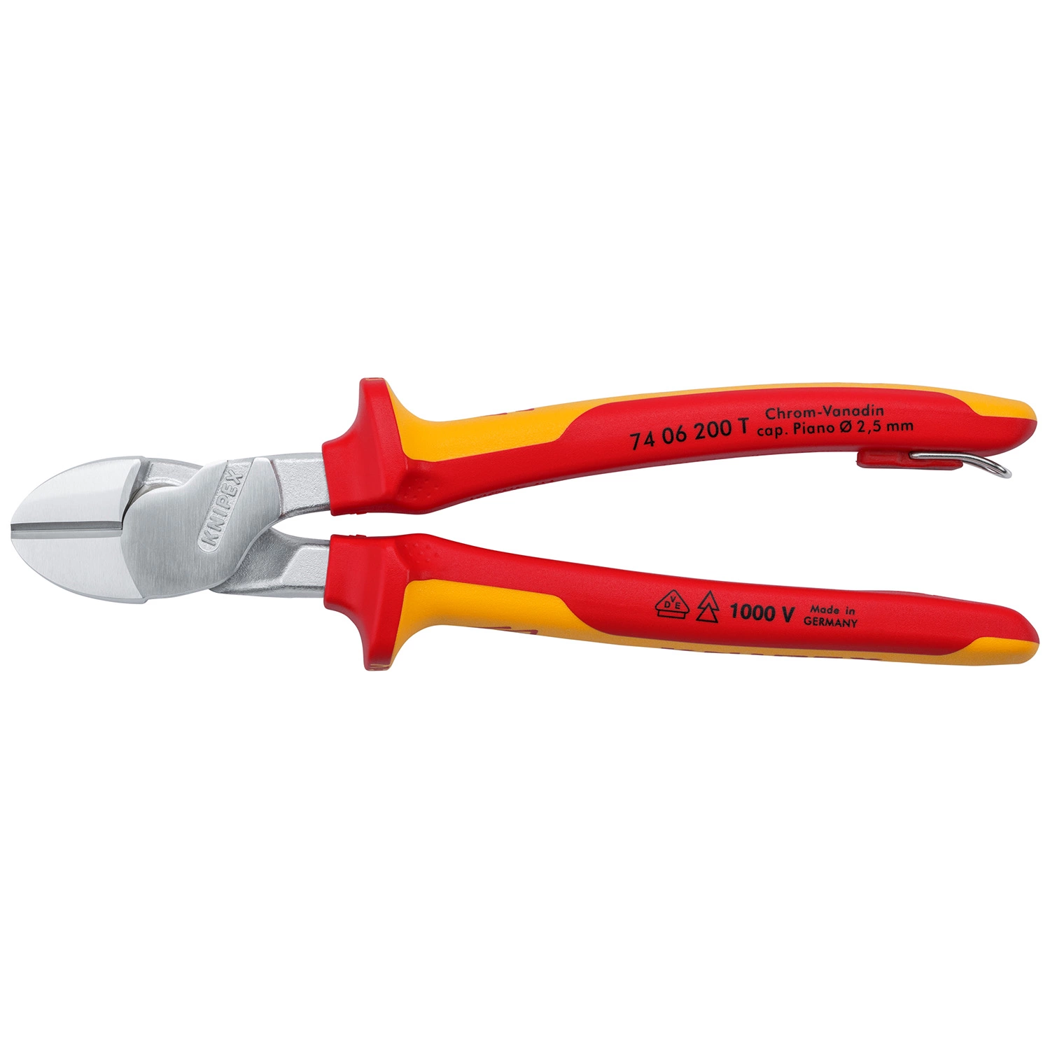 Knipex 74 06 200 T VDE Kracht Zijsnijtang - 200mm-image