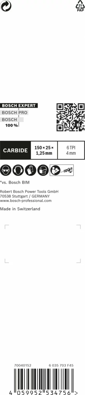 Bosch 2608900385 EXPERT Reciprozaagblad S956DHM Window Demolition-image