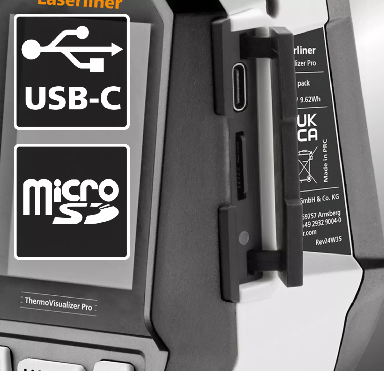 Laserliner ThermiVisualizer Pro Caméra thermique -20 °C à 150 °C - 320 x 240 px - IP54-image