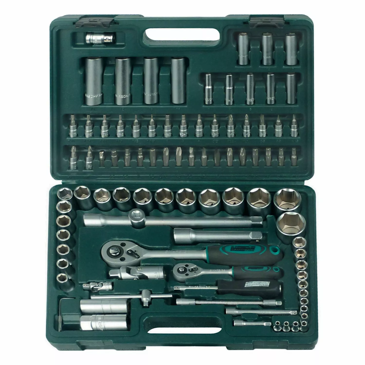 Brüder Mannesmann 98410 94-delige Doppenset - 1/4" en 1/2"-image