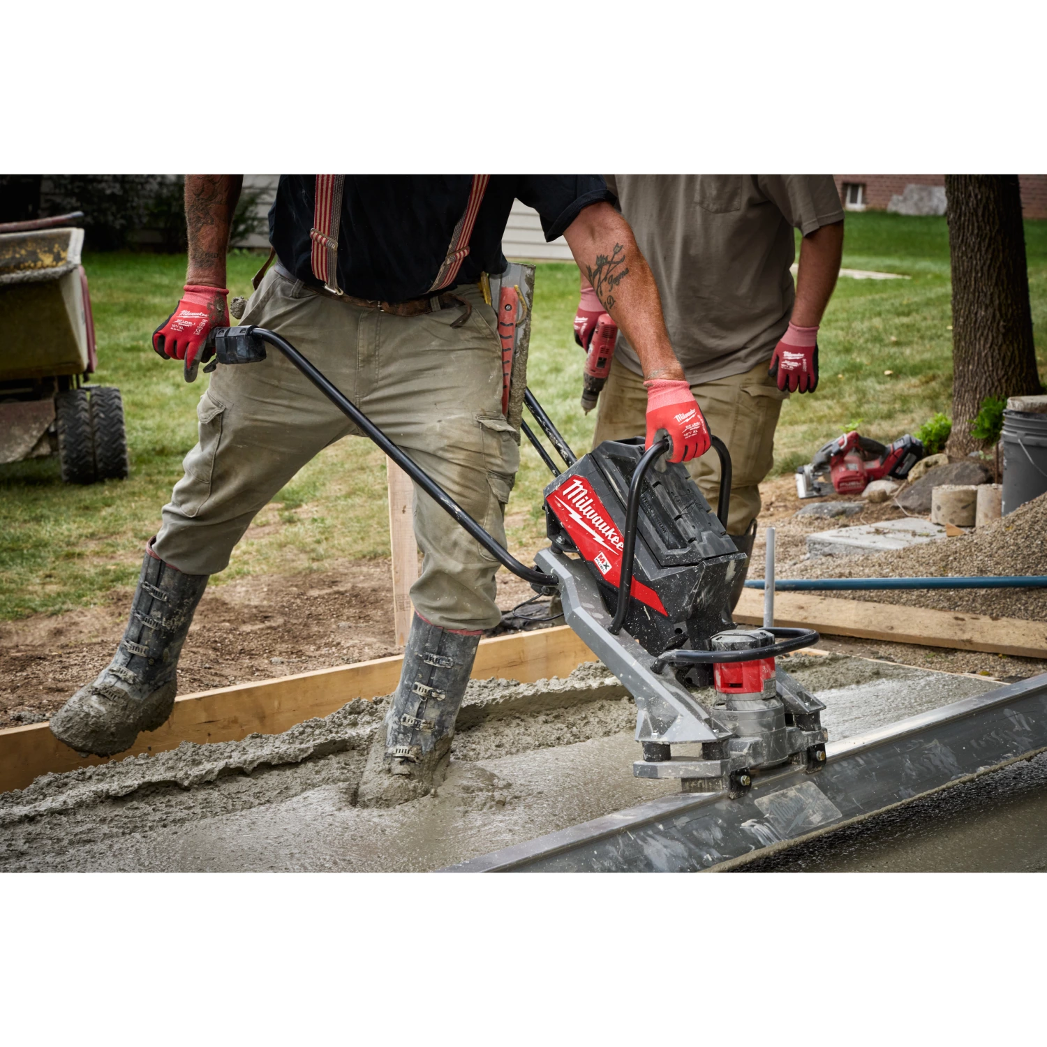 Milwaukee MXF PSC-302 MX Fuel accu beton trilspaan set (2x 3.0Ah accu)-image