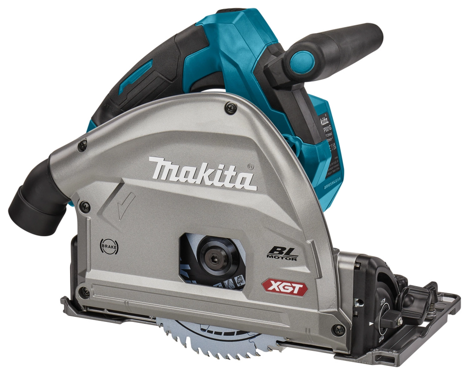 Makita SP001GZ04 XGT 40V Max Li-ion accu invalcirkelzaag body in Mbox met AWS zender + 1 geleiderail in tas - 165mm-image
