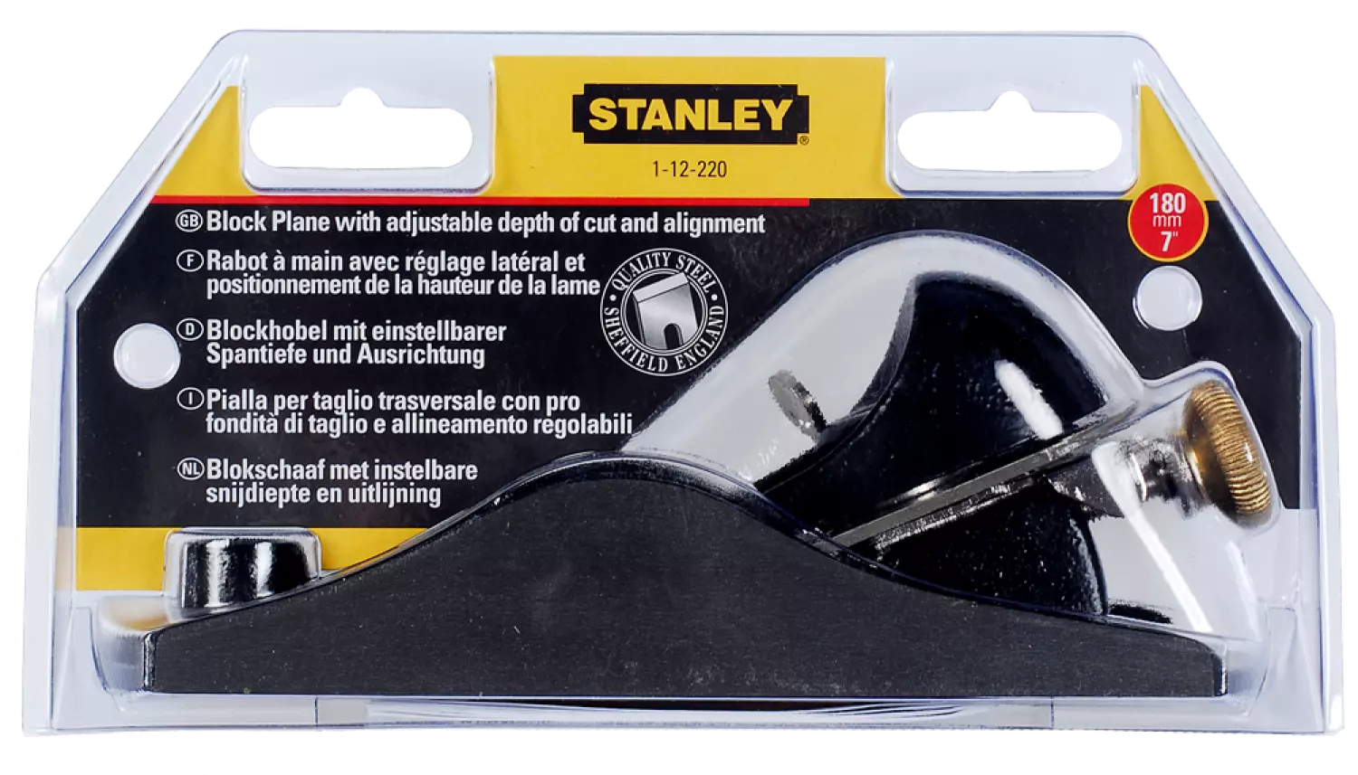 Stanley 1-12-220 - Petit Rabot 220 180mm x 40mm-image