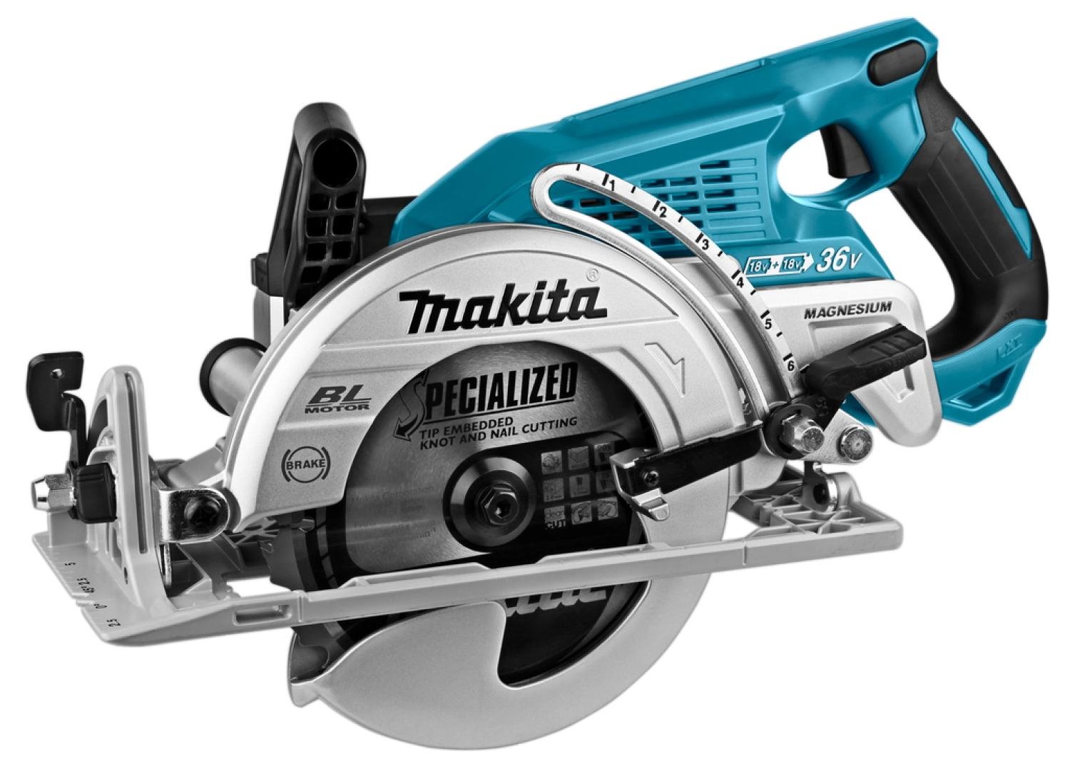 Makita DRS780Z Scie circulaire sans-fil - 2 x 18V Li-ion - 185 mm - Machine seule-image