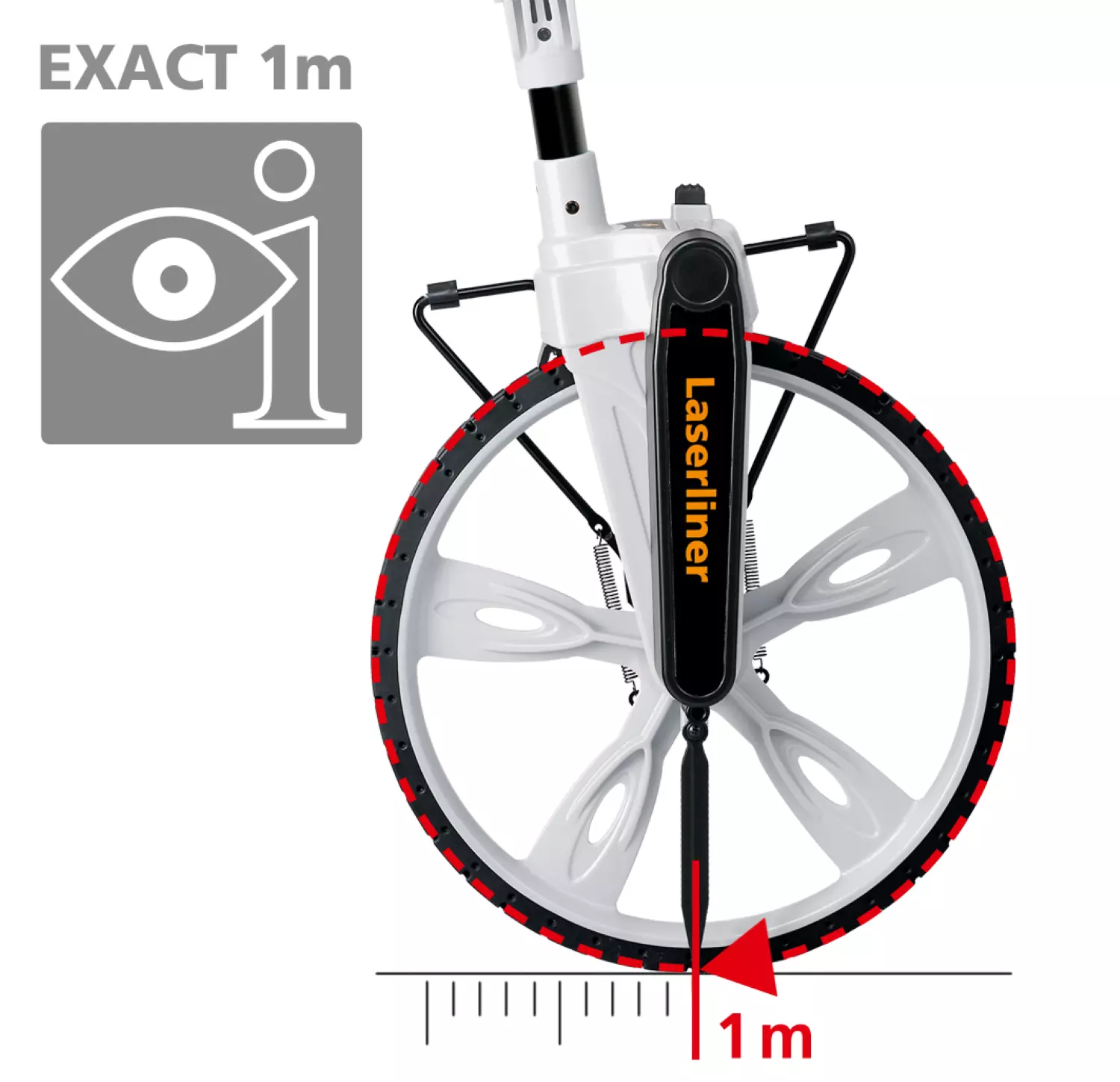 Laserliner RollPilot S12 Roulette de mesure - Affichage analogique-image
