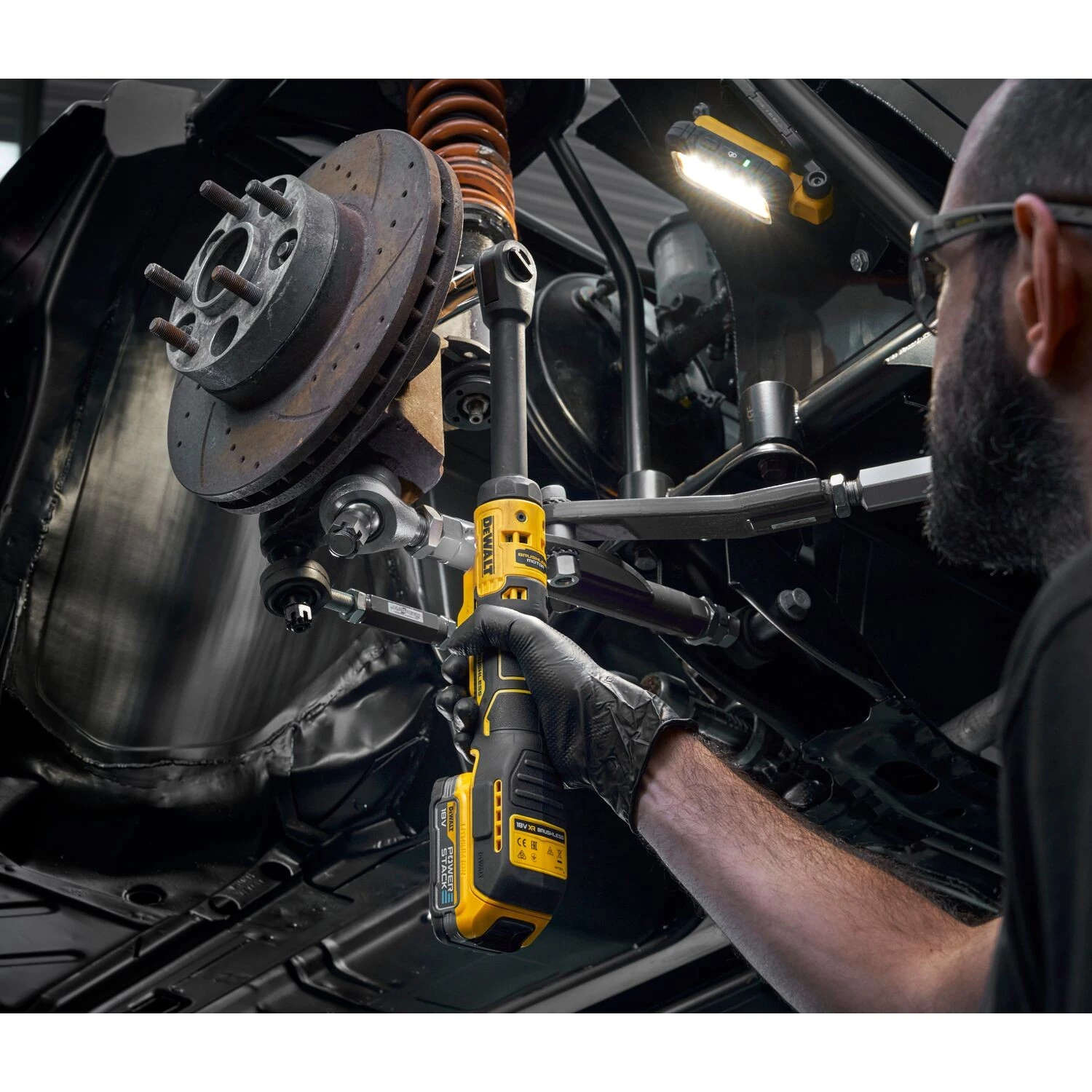 DeWALT DCF513EN-XJ Clé à cliquet coudée sans fil 18 V XR 3/8" à long col-image