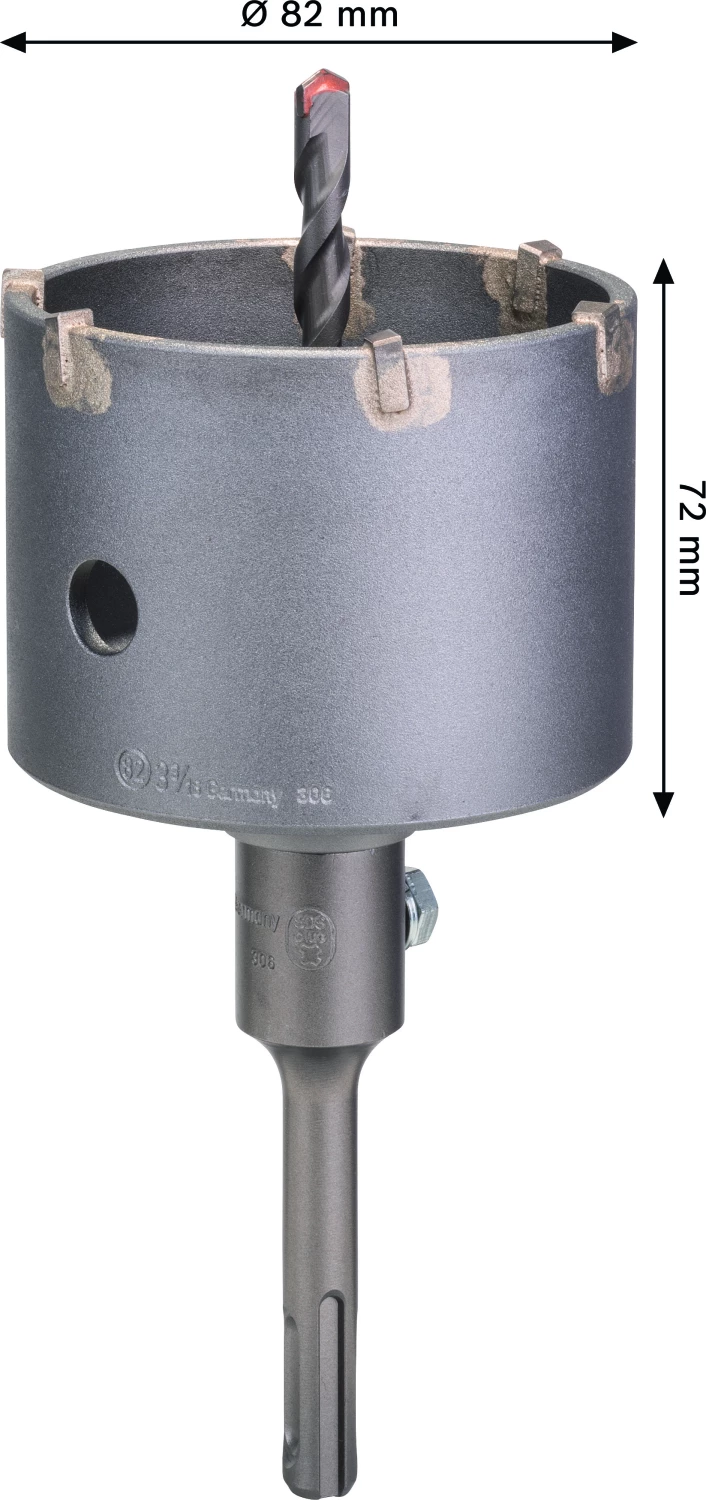 Bosch 2608550065 - Set 3 pièces couronne-trépan SDS-Plus, 82 x 54 mm-image