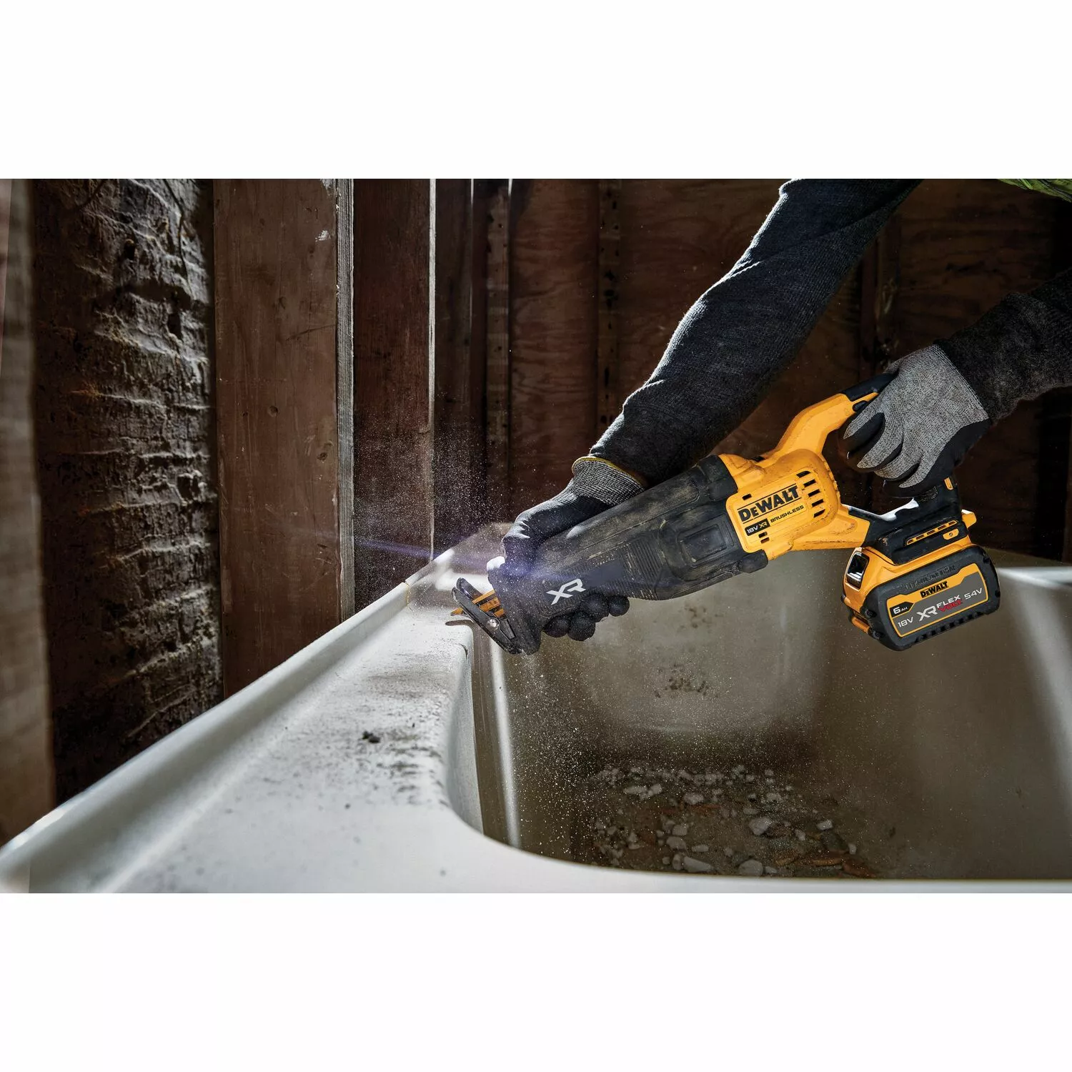 DeWALT DCS386NT-XJ 54V Li-ion XR FlexVolt accu reciprozaag body in TSTAK-image