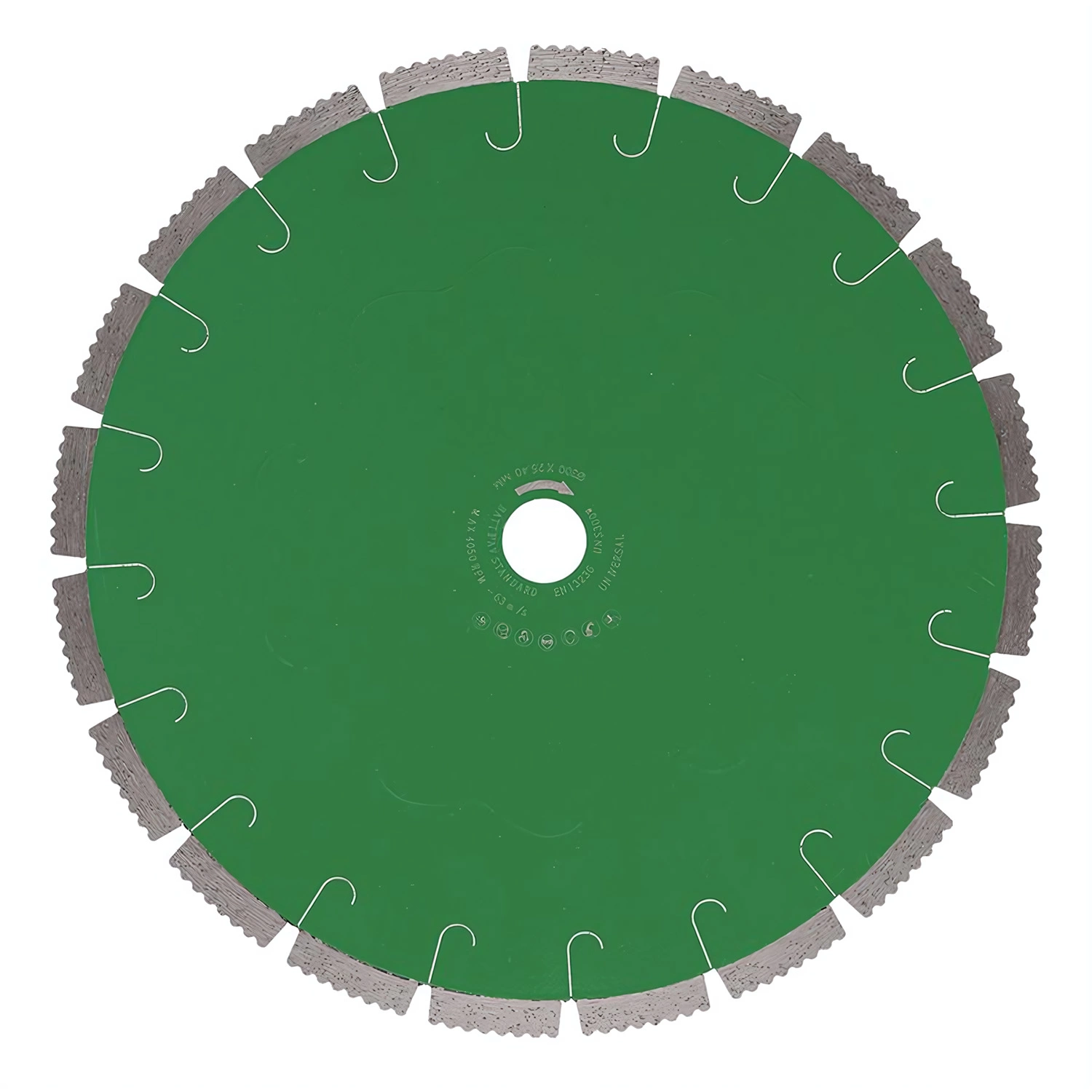 Battipav 13.701.37 Standaard Multi-cut Diamantzaagblad voor natzagen - 350 x 25,4 - Middelhard tot harde steen-image