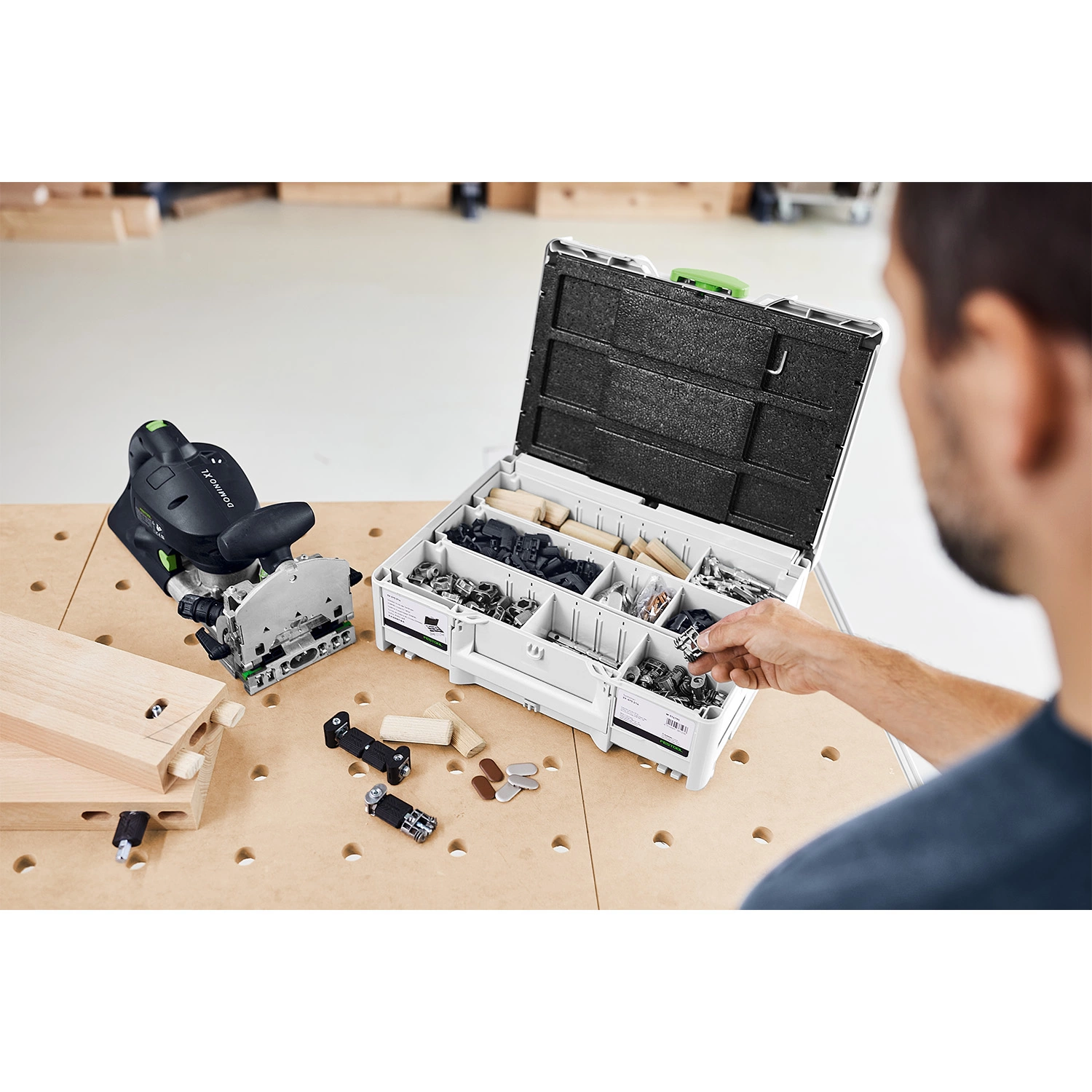 Festool SV-SYS D14 DOMINO verbindingsassortiment in systainer-image