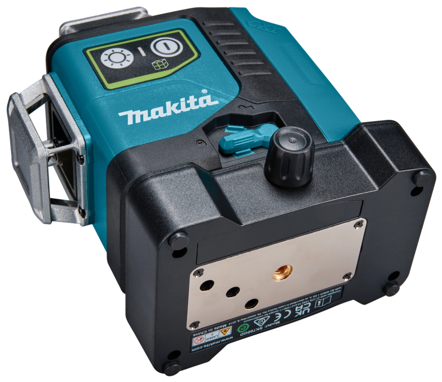 Makita SK700GDX Niveau laser à croix sans-fil - 12V Max Li-ion - 1 batterie 4,0 Ah - Sac - Autonivelant - Vert - 3 x 360 ° - 35 m