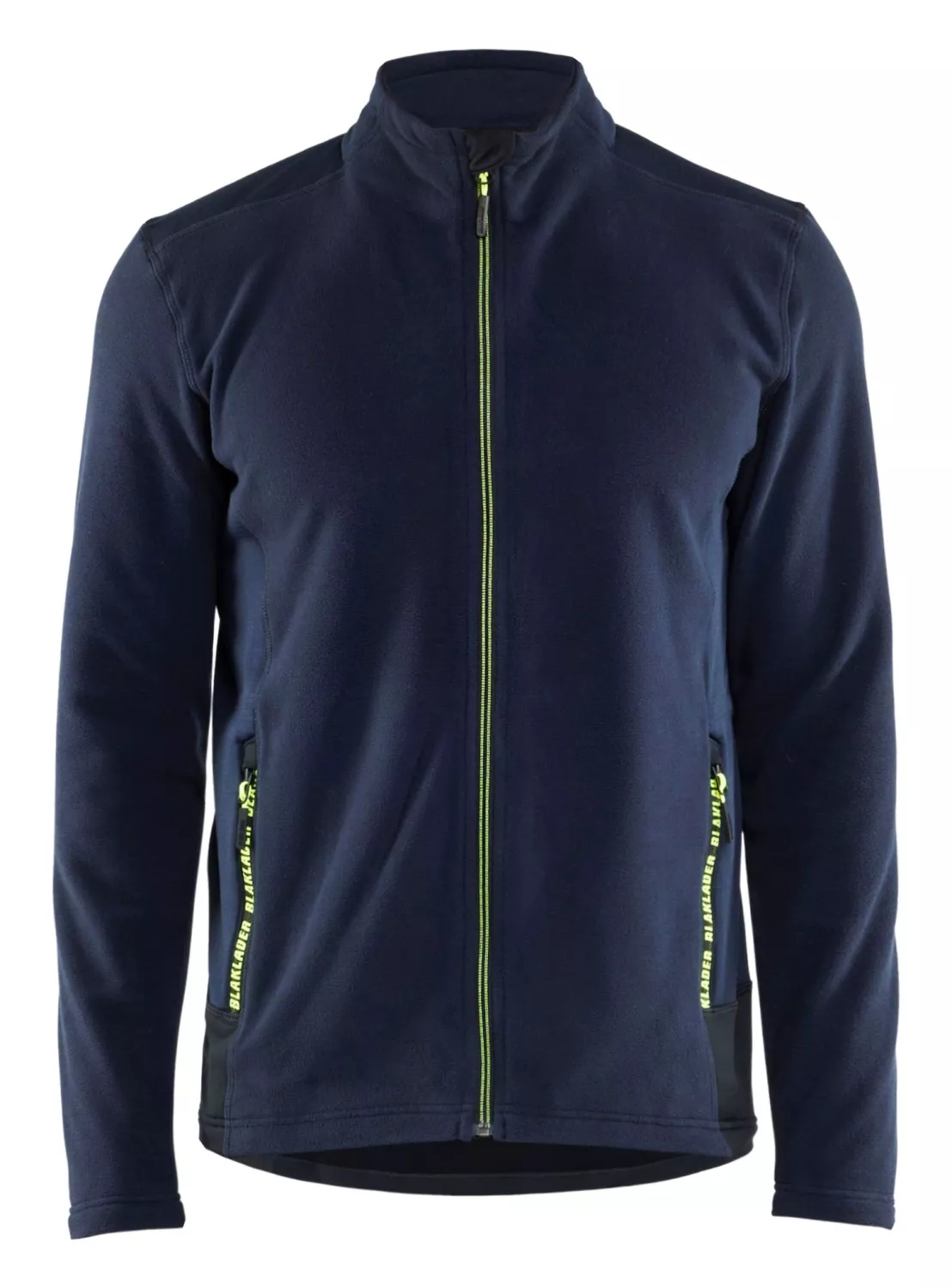 Blåkläder 1866 Microfleecevest - donker marineblauw/high vis geel - maat XXL-image