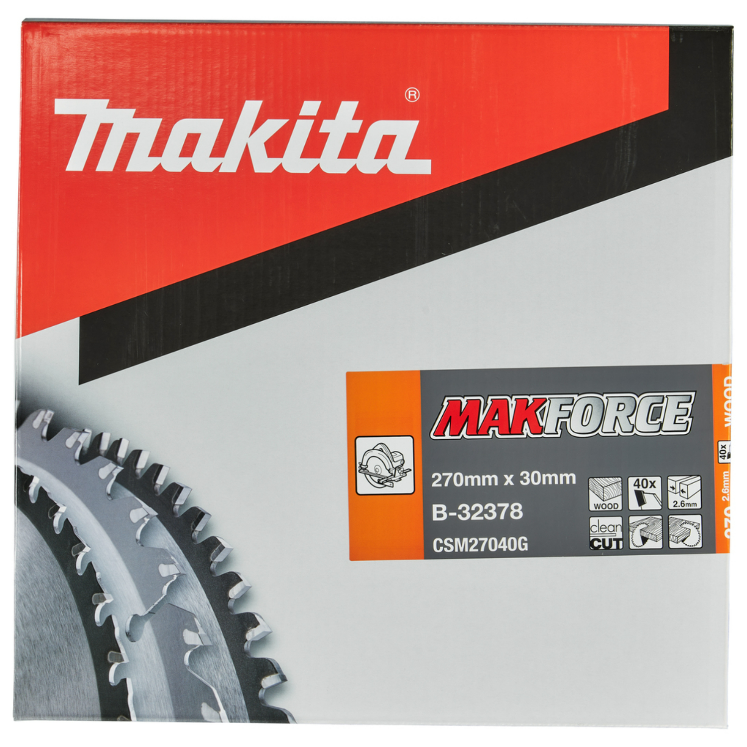 Makita B-32378 Cirkelzaagblad Hout - 270x30x2,6-image