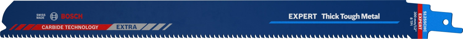 Bosch EXPERT S1255CHC Lame de scie sabre pour métaux épais et résistants - 250 mm - métal (10 pièces)-image