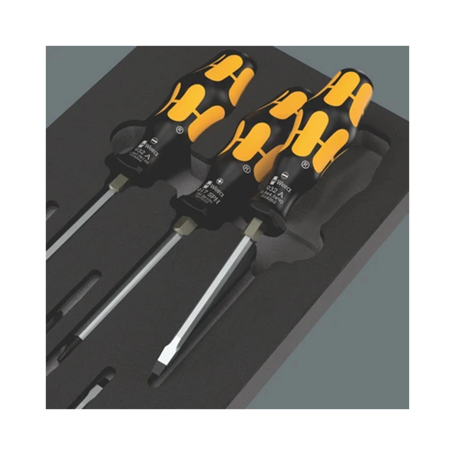 Wera 05150171001 jeu de tournevis 7 pièces 97113 Kraftform Serie 900 set 2 dans un insert en mousse - PZ/SL