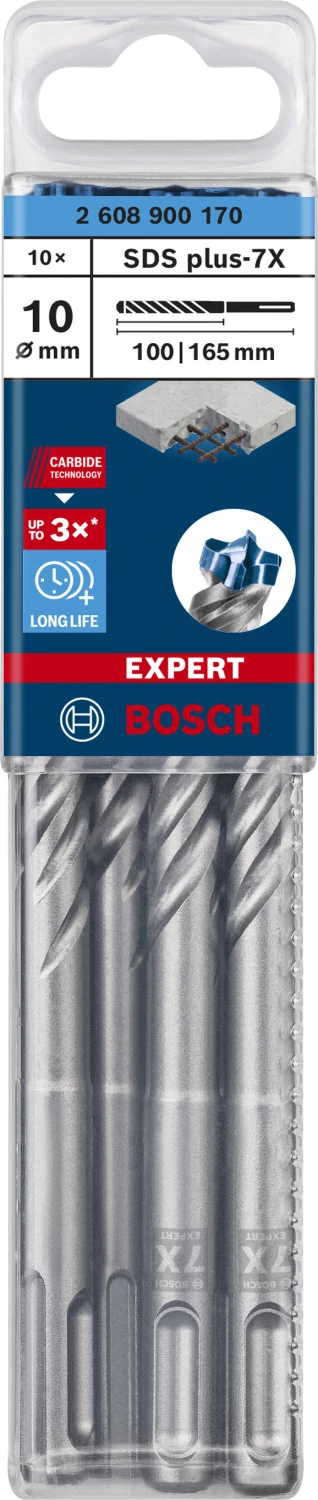 Bosch 2608900170 EXPERT Hamerboor SDS plus-7X 10st 10x100x165mm-image