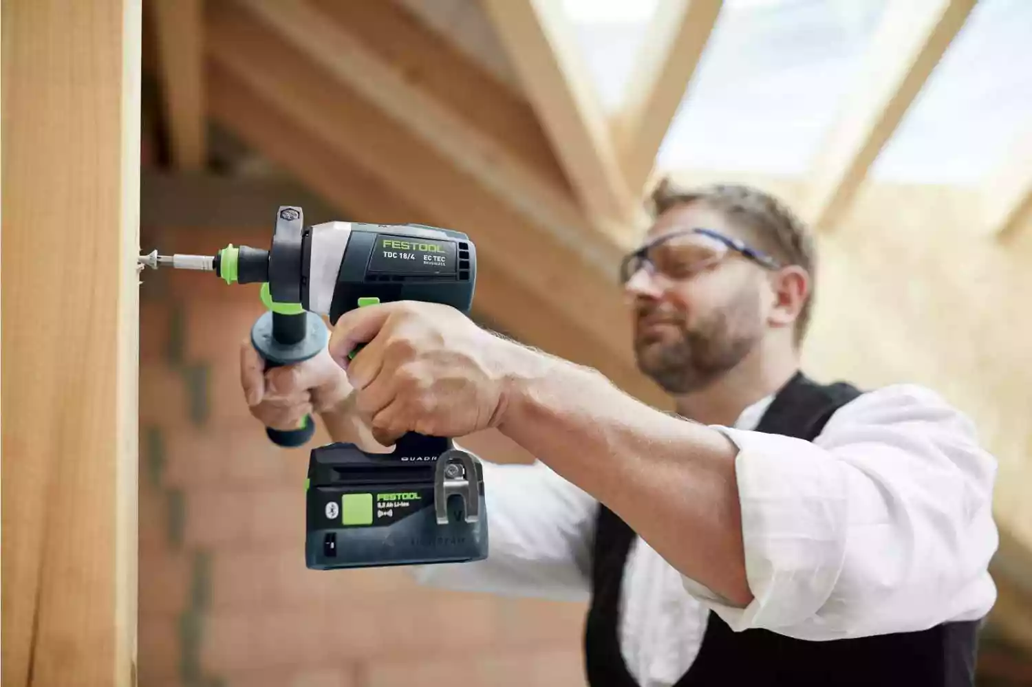 Festool TDC 18/4 5,0/4,0 I-Plus 18V Li-Ion accu schroefboormachine set (1x 4,0Ah & 5,0Ah) in systainer - 75Nm-image