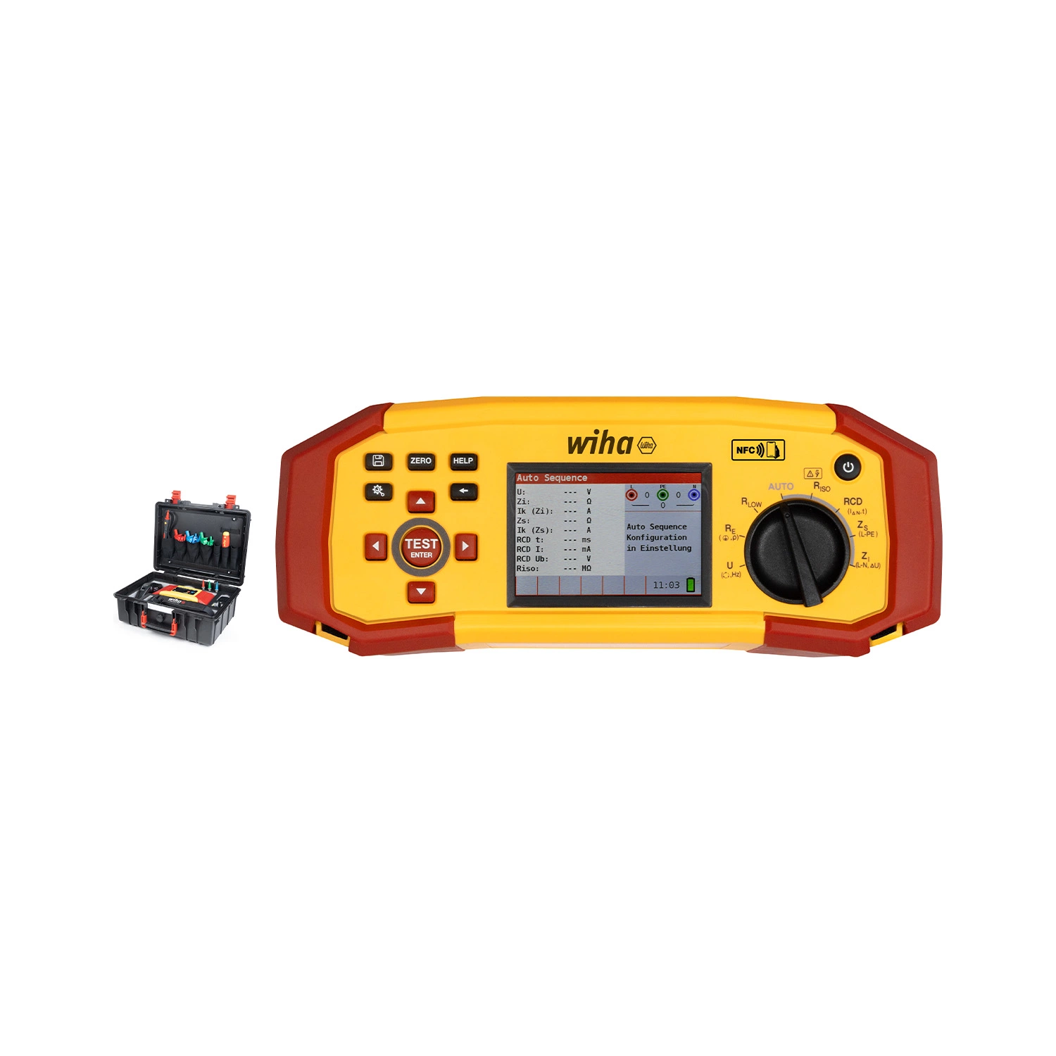 Wiha 47216 Installatietester set MFT one in koffer - incl. gereedschap en toebehoren