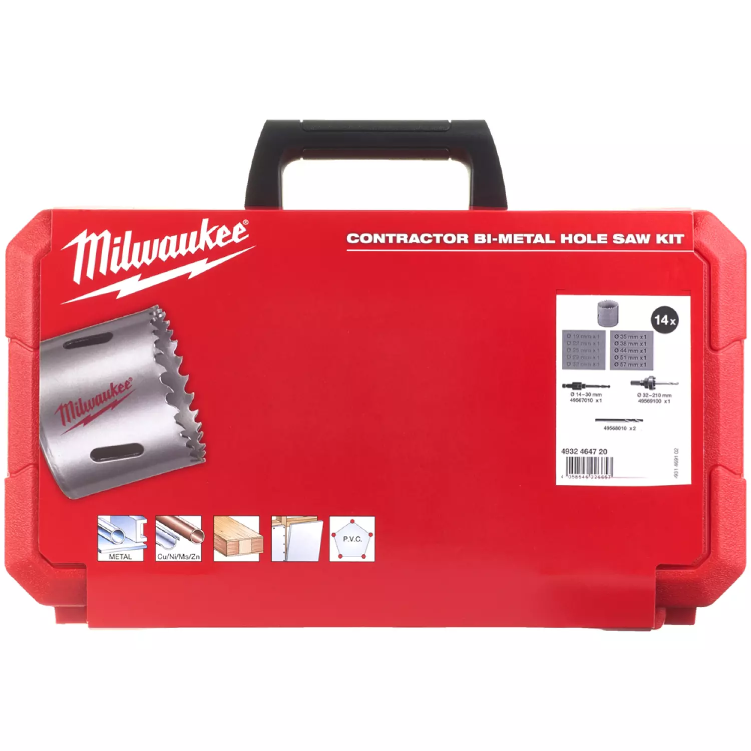 Milwaukee 4932464720 14-delige Bi-Metaal Gatzagenset - 19-57mm-image