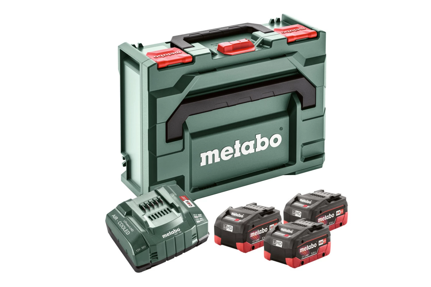 Metabo 685069000 18V Accu starterset (3x 5.5Ah LiHD accu) + oplader in MetaBox-image