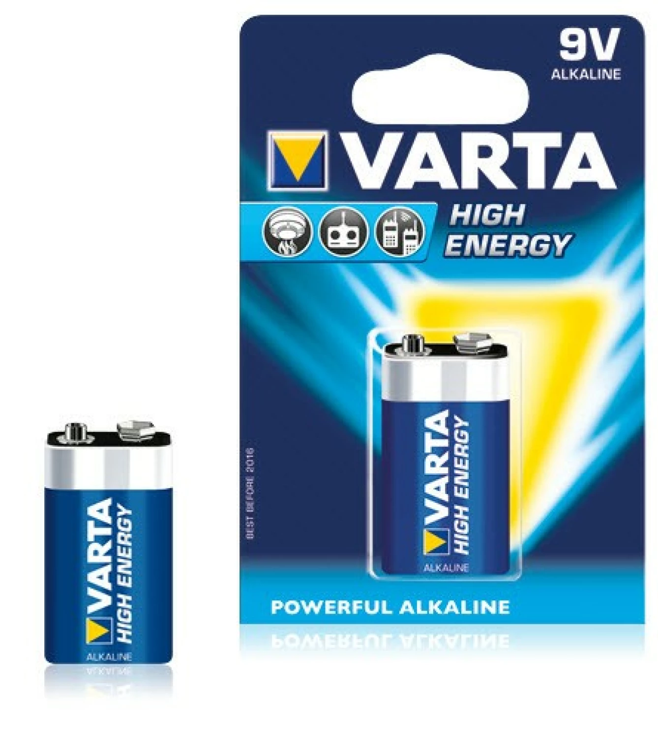 Varta High Energy Batterij - Alkaline - 9V-image