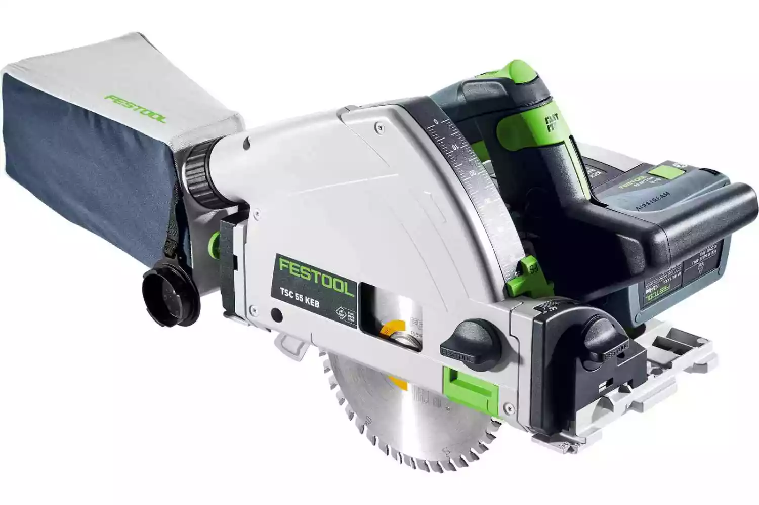 Festool TSC 55 5,0 KEBI-Plus/XL 18V Li-Ion accu invalzaag set (2x 5,0Ah) in systainer - 160mm-image