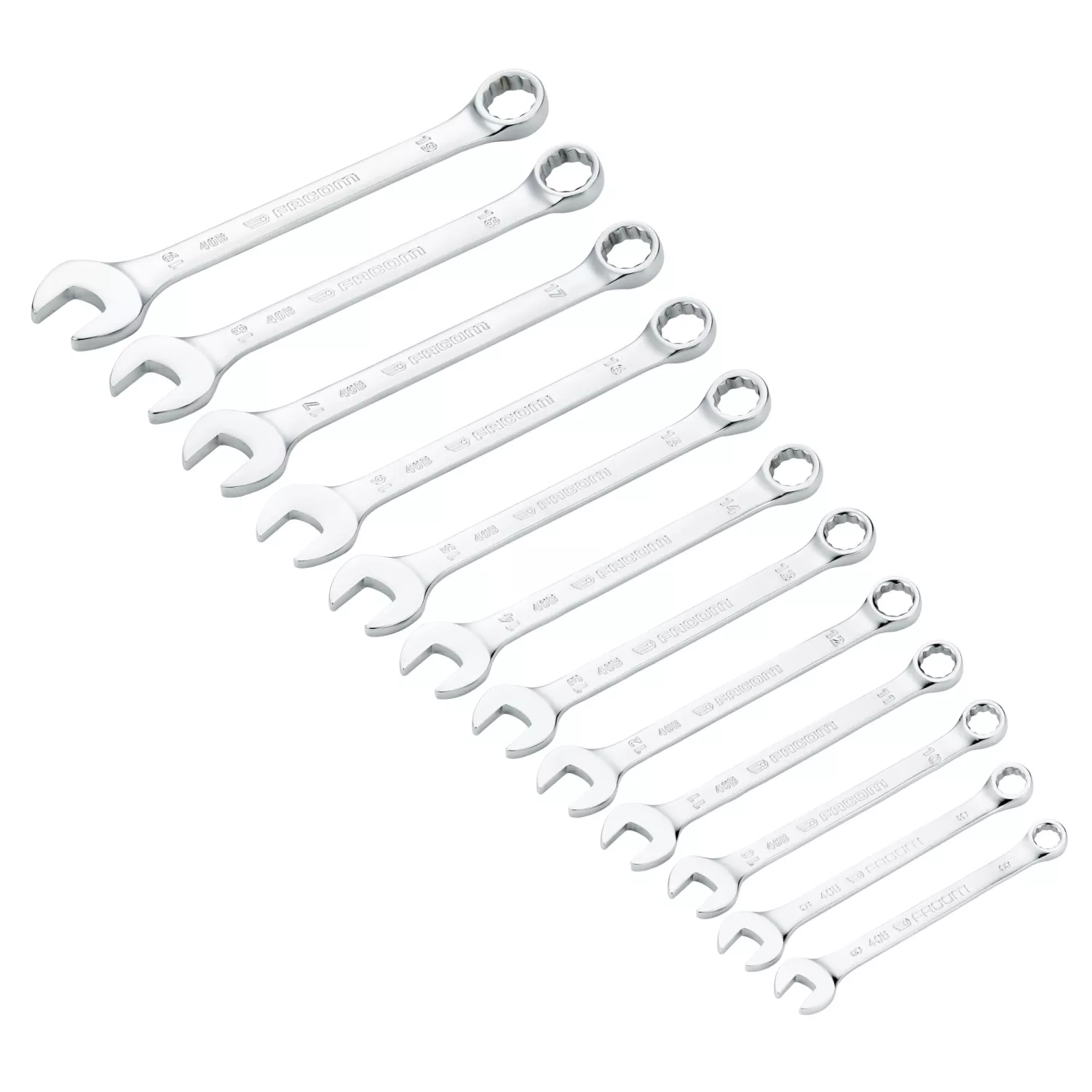 Facom 40B.JP12PB jeu de clés mixtes 12 pièces dans support - 8-19mm