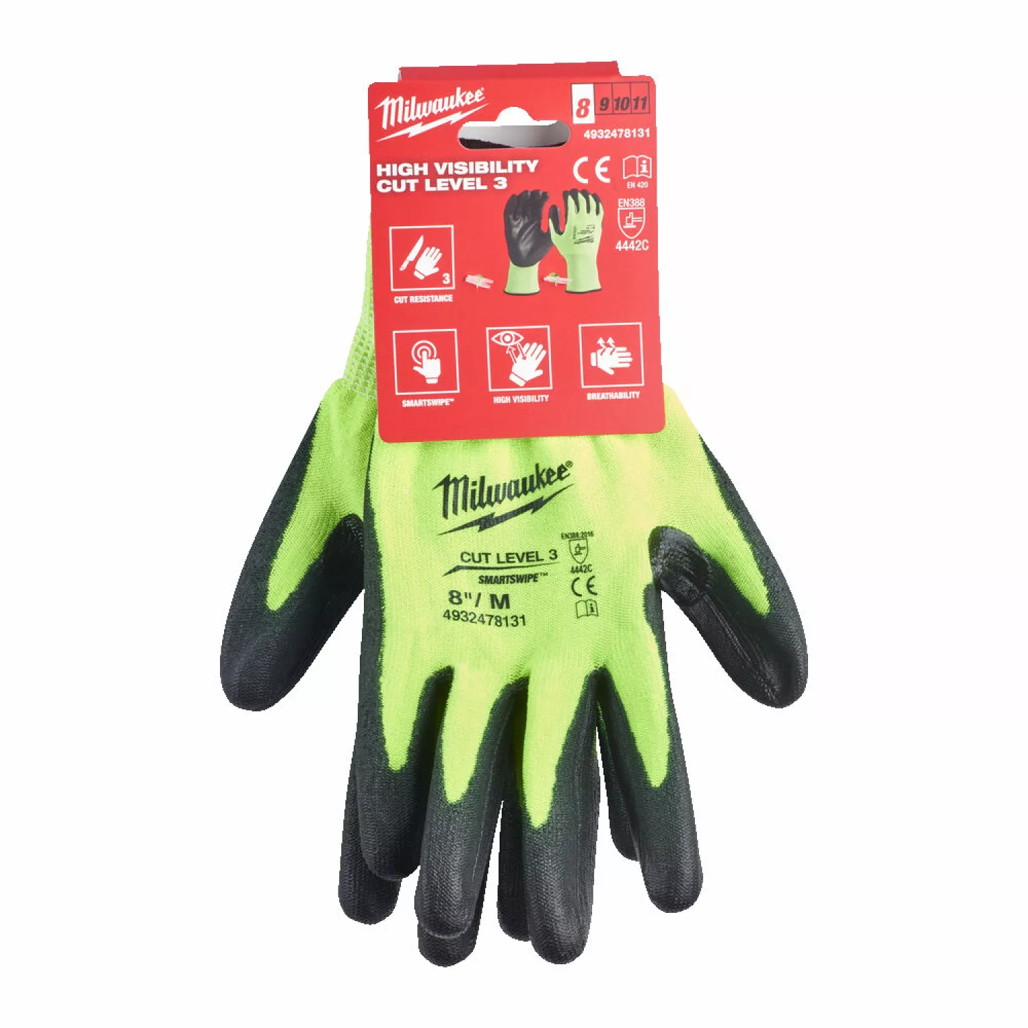 Milwaukee 4932478133 Hi-vis werkhandschoenen - snijklasse 3/C - 10/XL-image