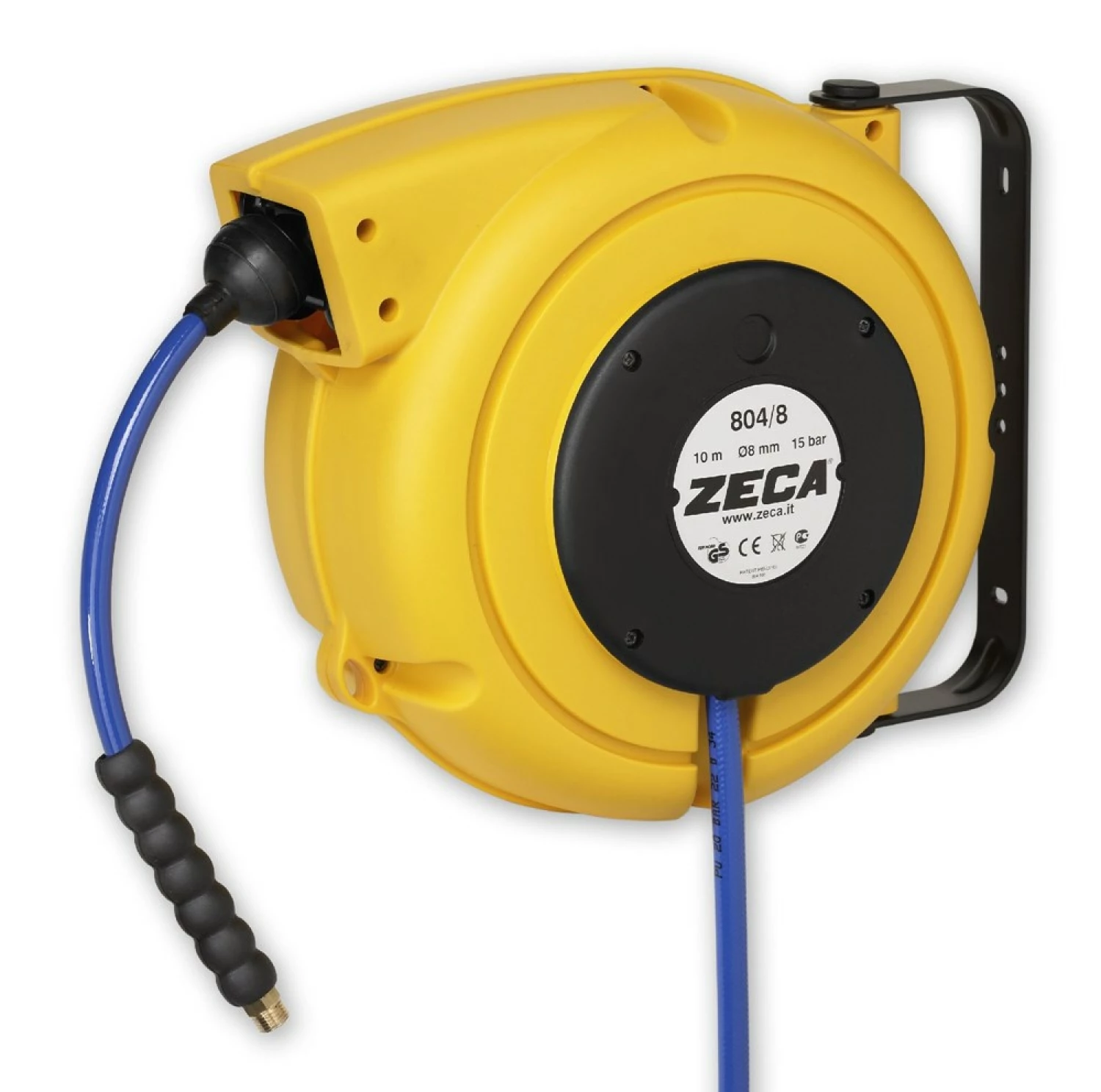 Zeca ZELU805/10 Enrouleur de tuyau HP - jaune - 16 + 1,5m