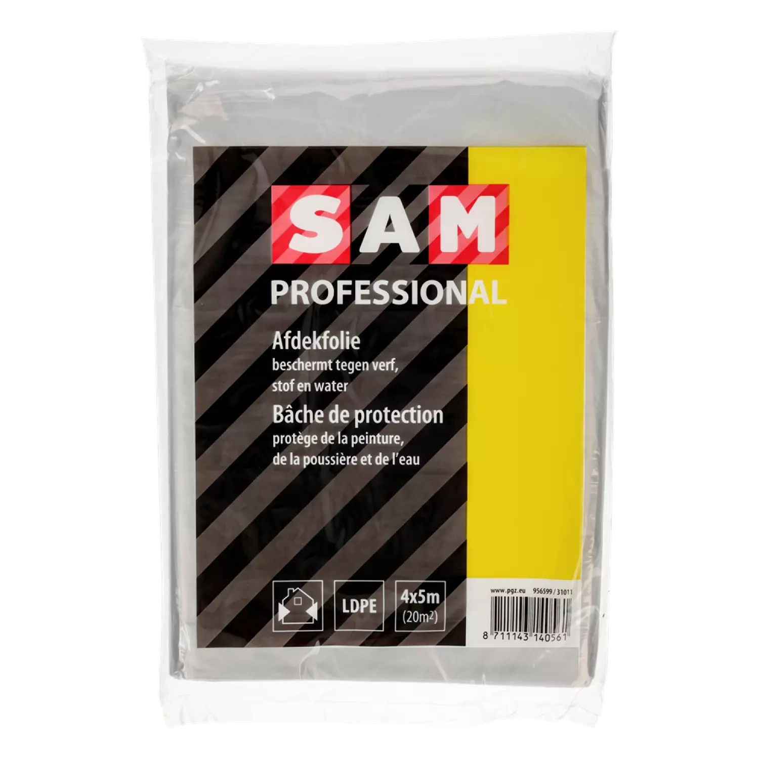 Sam Verfgereedschap Afdekfolie dik - 4mx5m-image