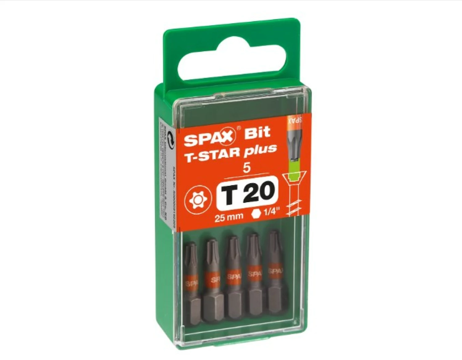 SPAX 5000009192209 Bit T-STAR plus T20 - blister met 5 stuks-image