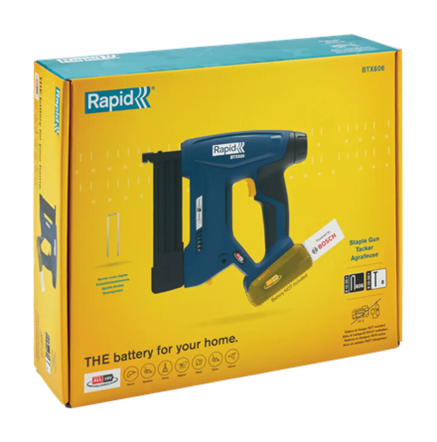 Rapid BTX606, Agrafeuse-Cloueuse sans fil 18V Power For All-image