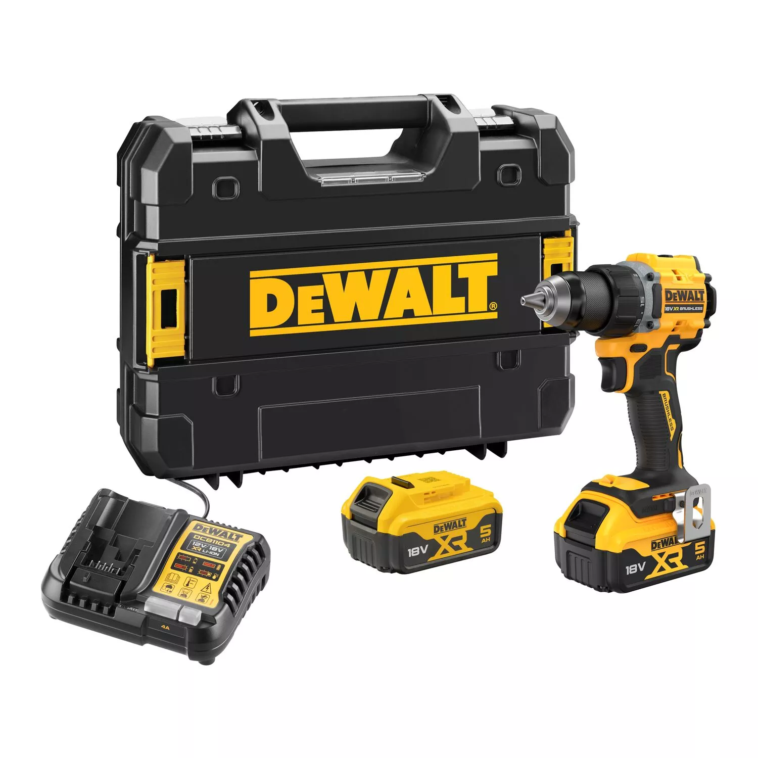 DeWALT DCD794P2T-QW 18V Li-ion accu schroef-/boormachine set (2x 5.0Ah accu) in TSTAK-image