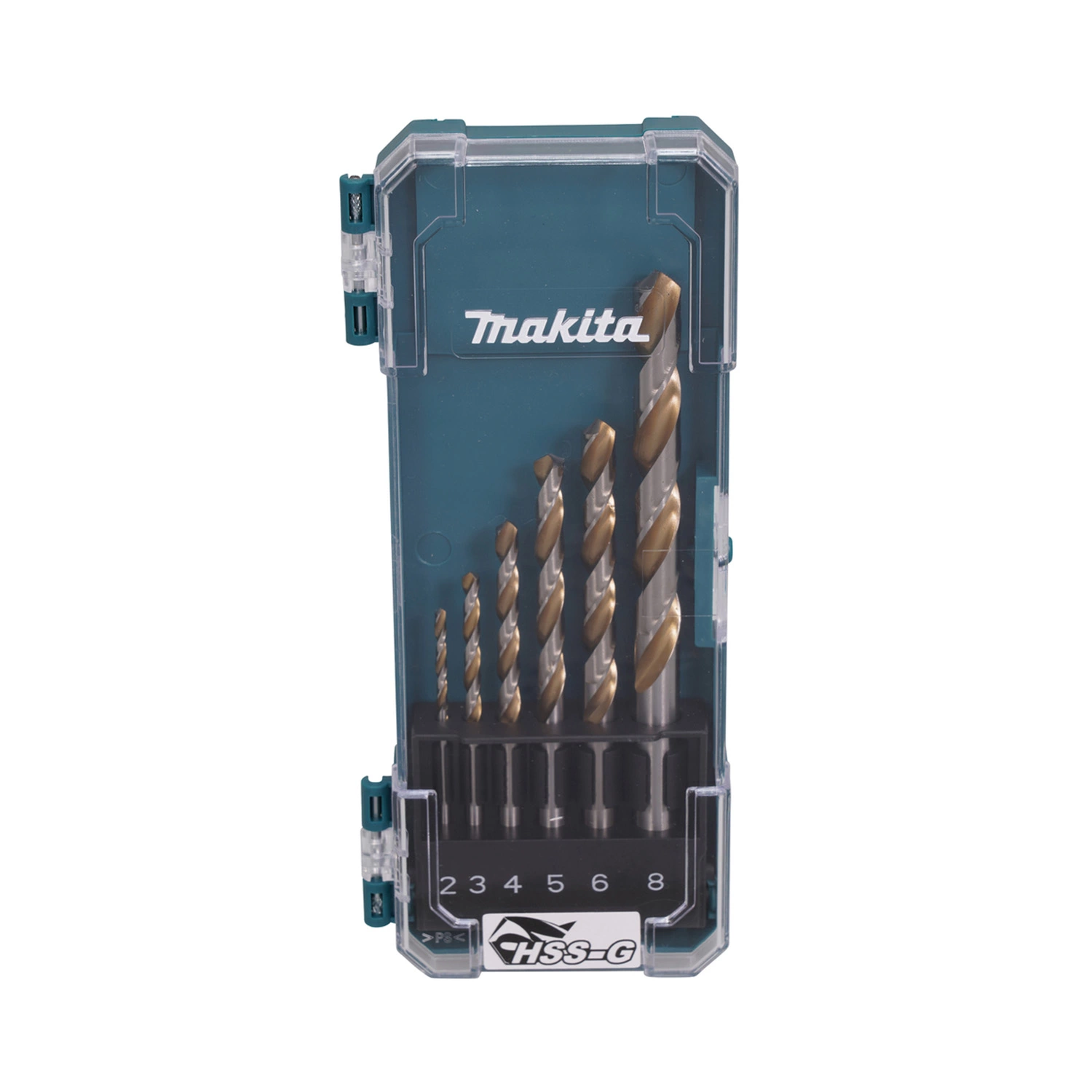 Makita D-77241 Jeu de 6 forets HSS pour métal - 2-8 mm-image