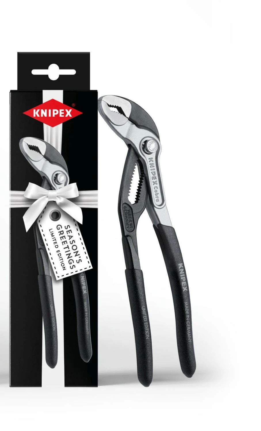 Knipex 87 99 180 S02 Black Bi-Color Limited Edition Cobra HiTech pompe à eau - 180mm-image