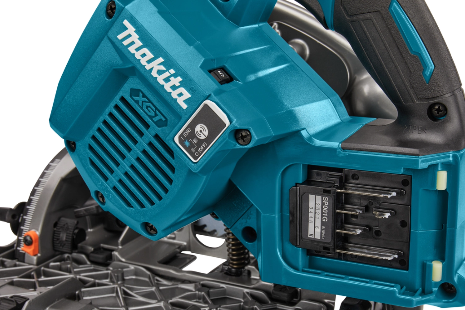 Makita SP001GZ03 XGT 40V Max Li-ion accu invalcirkelzaag 165 mm body in Mbox - met AWS zender-image