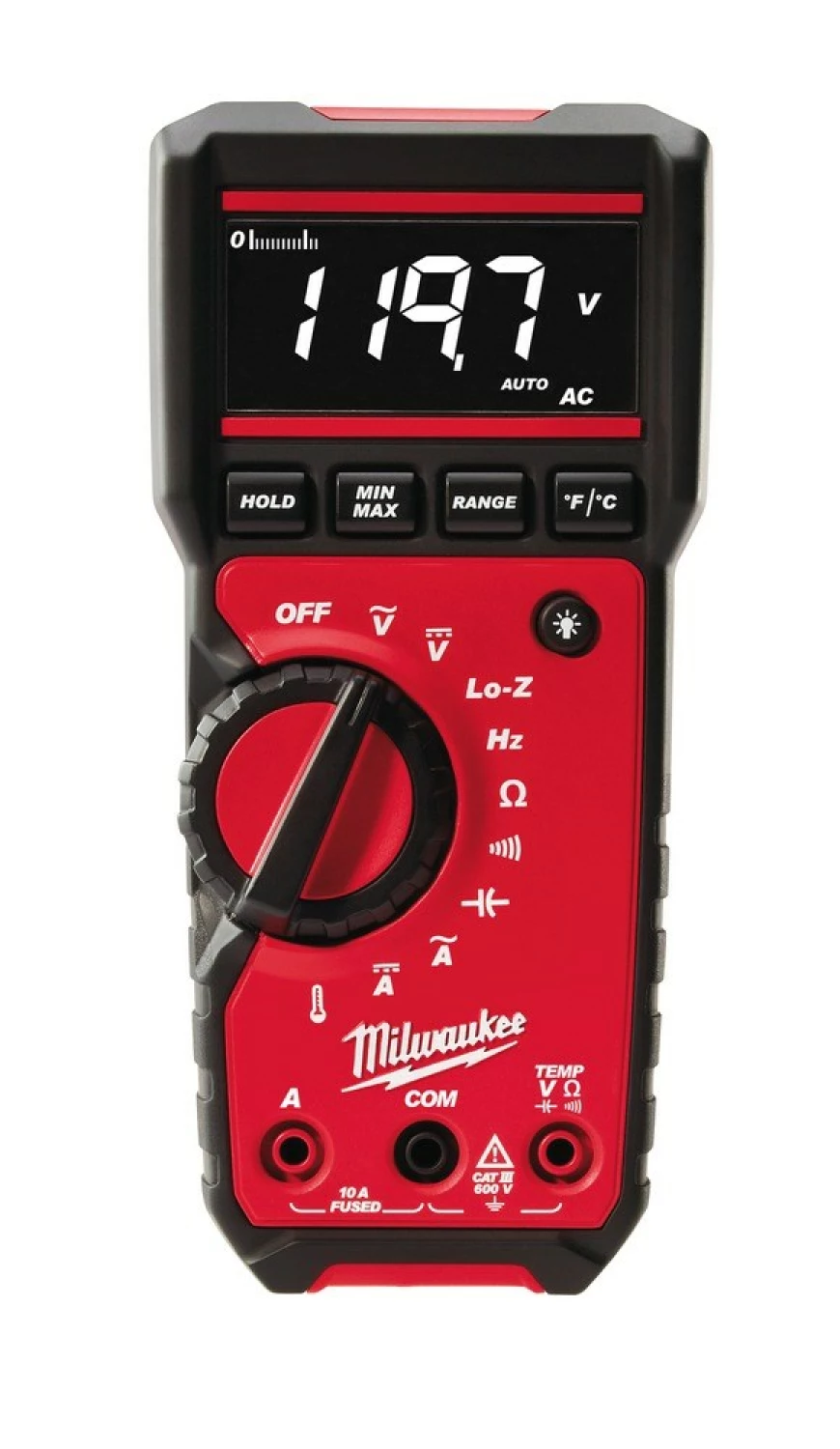 Milwaukee 2217-40 Digitale True-RMS multimeter incl. temperatuurmeting - AC/DC600V & 10A - -40°C t/m 400°C-image