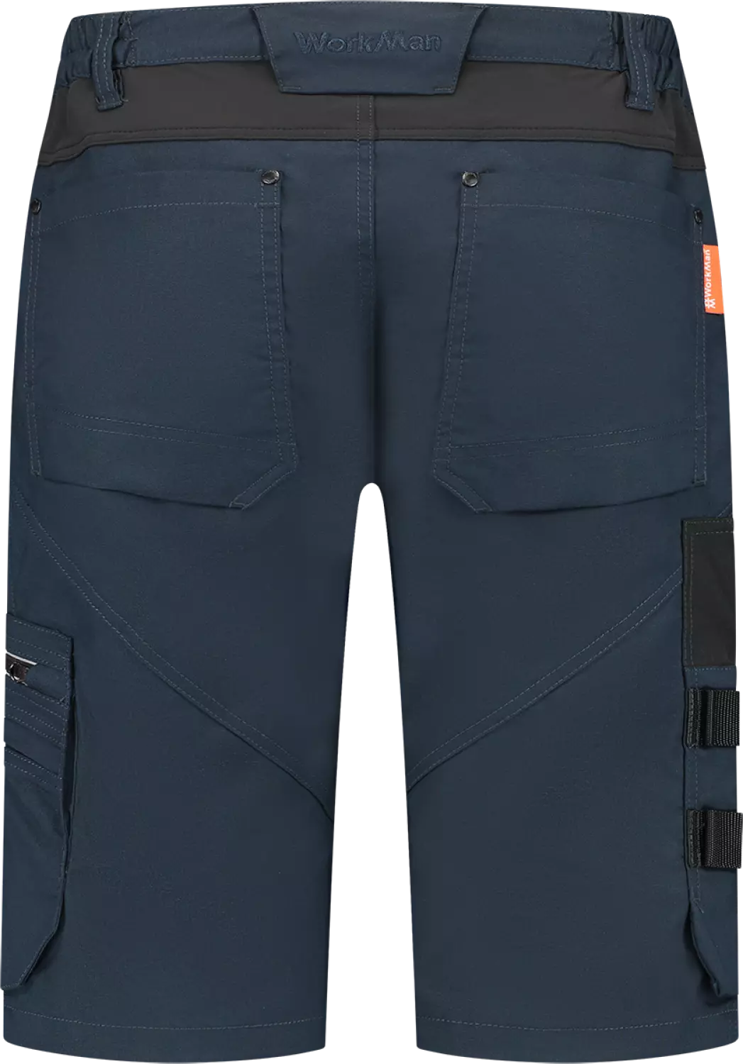Workman 9023 STRETCH Bermuda Werkbroek P2S - Navy / Black - Maat 60 (44/36)-image