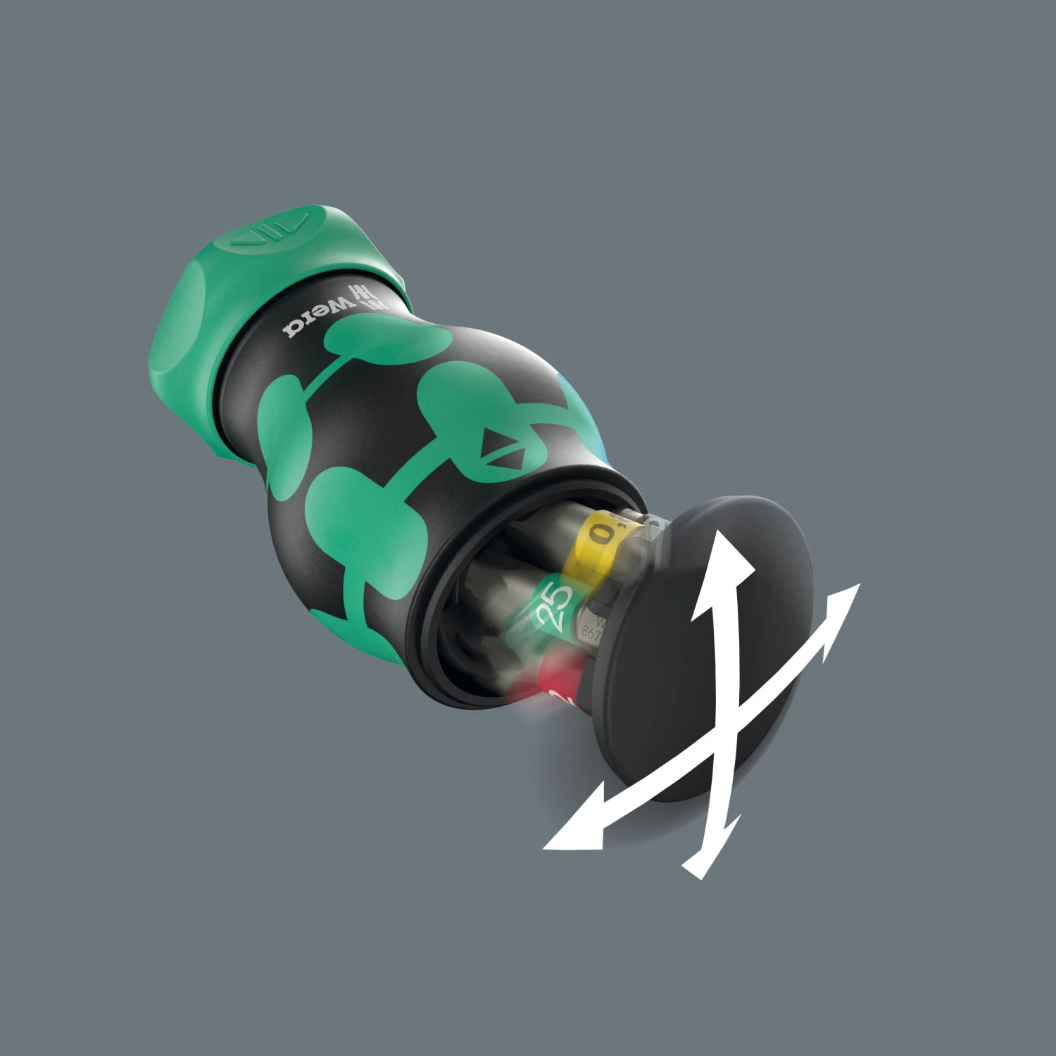 Wera 05008892001 Kraftform Kompakt Stubby Magazin RA 2 Bitschroevendraaier - 6 in 1 multi-bit - met ratelfunctie-image