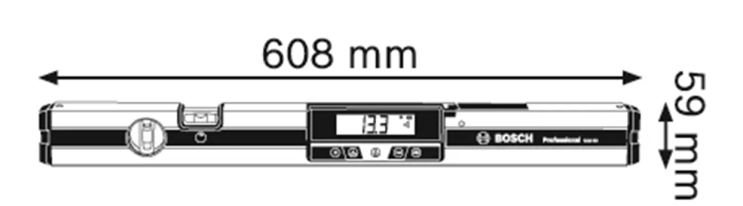 Bosch GIM 60 Appareil de mesure d'angle numérique dans un sac - 360-image