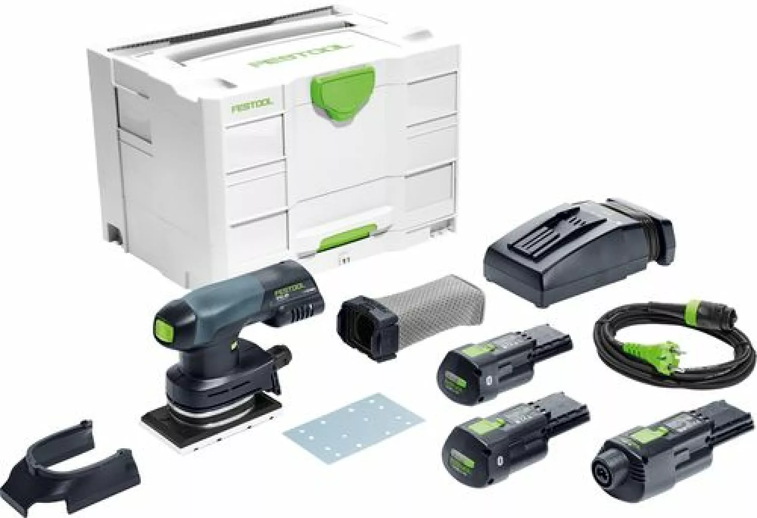 Festool RTSC 400 Li 3,0 I-Set 18V Li-Ion accu vlakschuurmachine set (2x 3,0Ah) in systainer - 80 x 130 mm-image