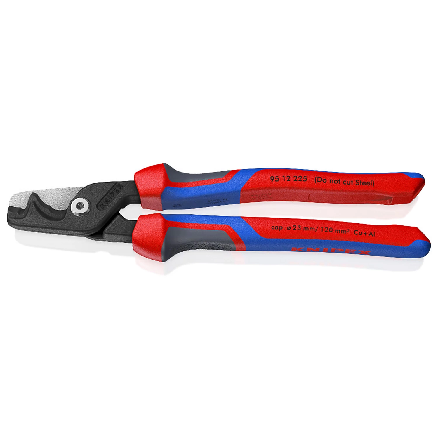 Knipex 95 12 225 Kabelschaar Stepcut XL met getrapte snijrand - 120mm - comfort greep-image