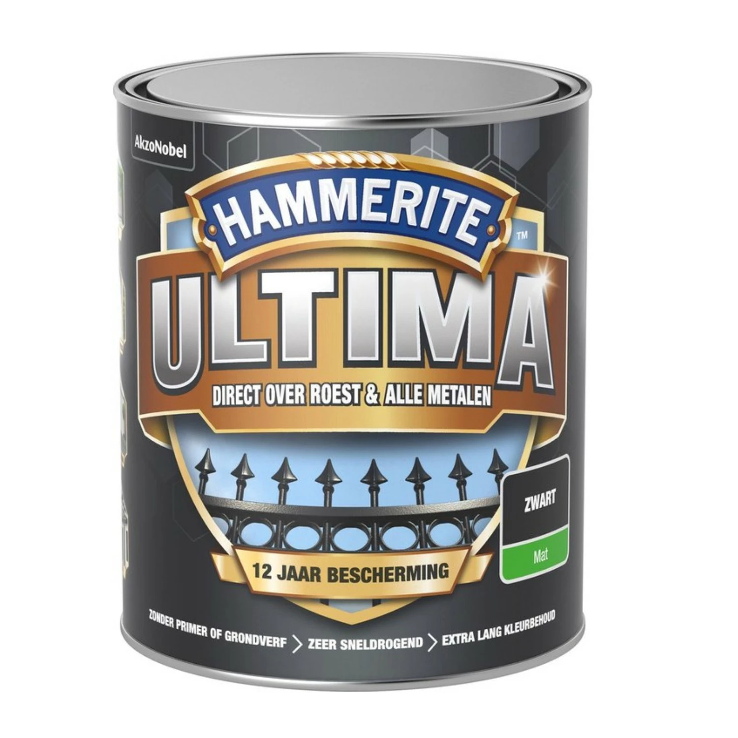 Hammerite Ultima Mat - Zwart - 750ml-image