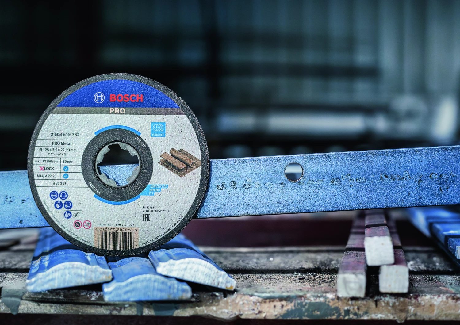 Bosch 2608619254 X-Lock Slijpschijf Expert for Metal - Recht - 1,6 x 125mm-image