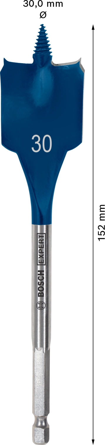 Bosch EXPERT 2608900325 - EXPERT Mèche plate Self Cut Speed, six pans 30 x 152 mm-image