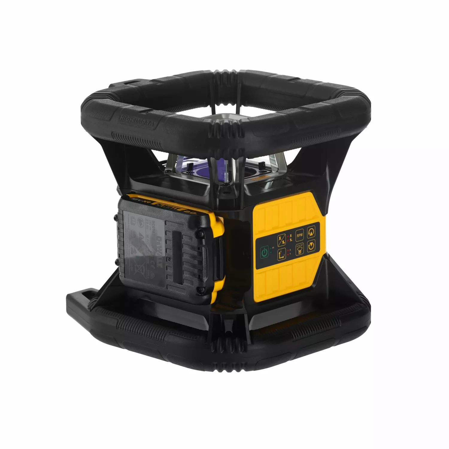 DeWALT DCE079D1G 18V Ensemble de laser rotatif incl. récepteur dans une valise - Vert - 76m - IP67-image