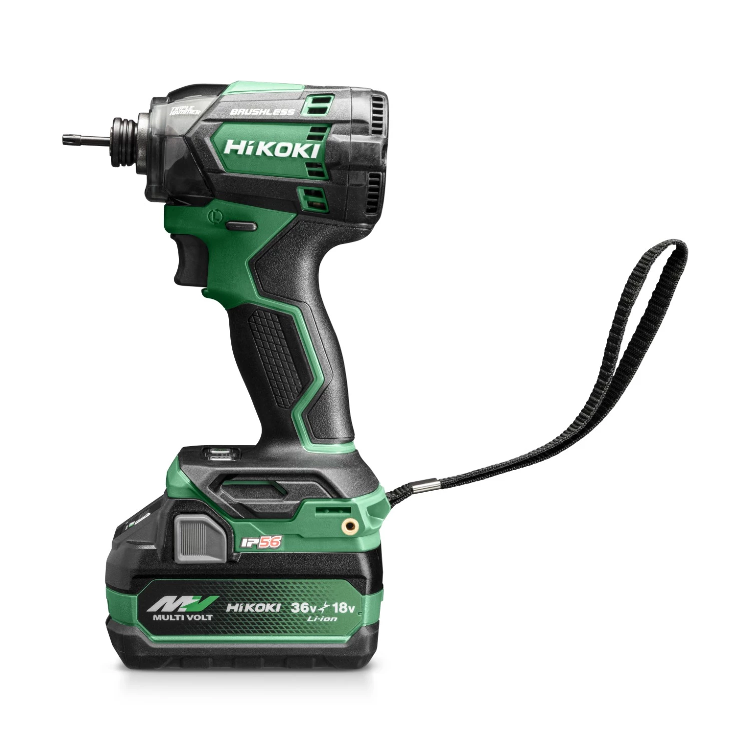 HiKOKI WH18DCWHZ Visseuse à percussion Accu - 1/4"- 18V avec 2 batteries 4.0Ah et chargeur dans HSC II-image