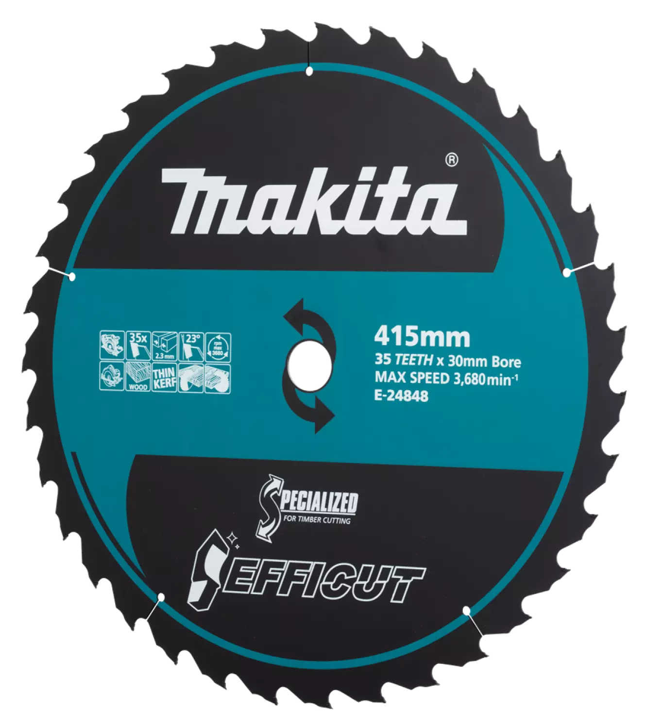 Makita E-24848 lame de scie - 415 x 30 x 35T - Bois-image